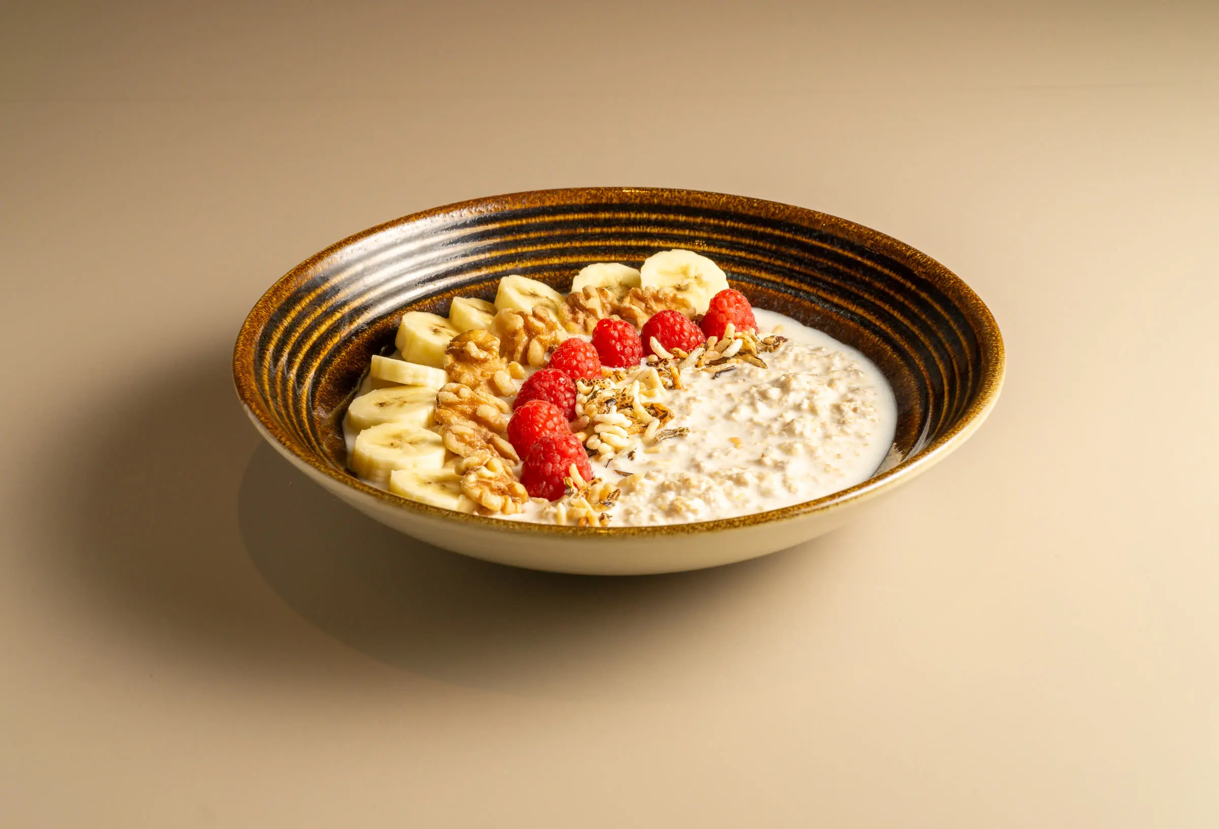 Porridge con fruta